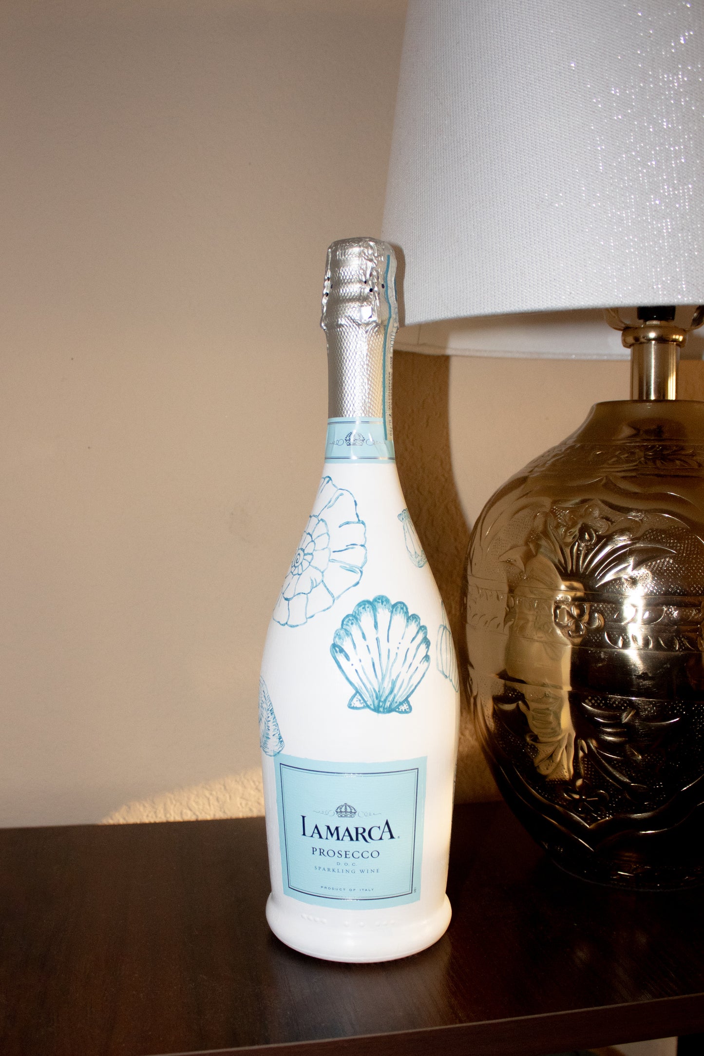 Seashell Champagne Bottle